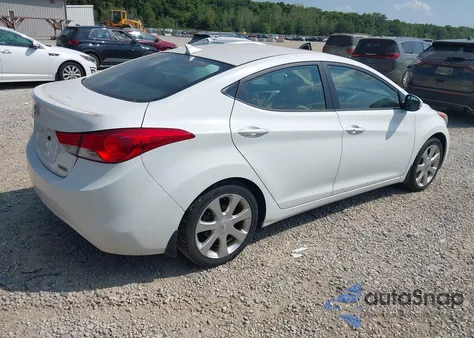 2012 Hyundai Elantra Limited from USA, damaged, VIN 5NPDH4AE8CH150201